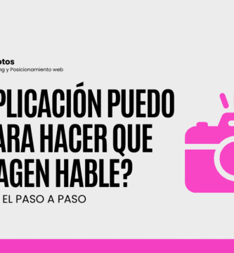 ¿Qué aplicación puedo usar para hacer que una imagen hable?